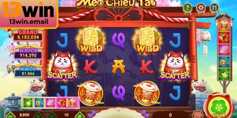 Mèo Chiêu Tài 13Win | Siêu Phẩm Nổ Hũ Jackpot Hấp Dẫn 2 Biểu tượng may mắn thú vị với mèo chiêu tài 13win